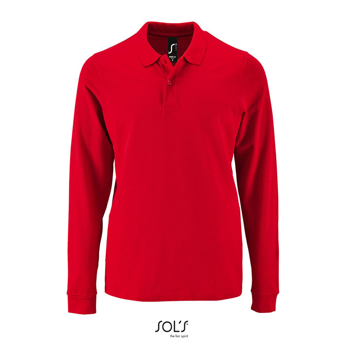 Polo publicitaire homme 180gr PERFECT MEN LSL Rouge 1